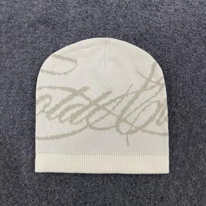 Chapeau chaud en laine tricoté avec lettres Jacquard pour hommes et femmes, chapeau de mode pour loi