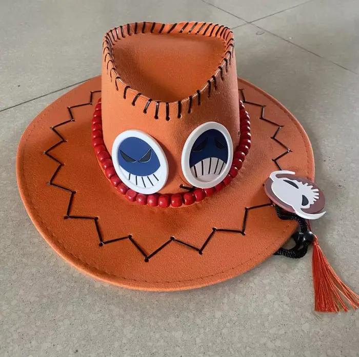 Chapeau de cowboy unisexe pour adulte, style anime japonais, cadeau de Noël, cosplay Ace