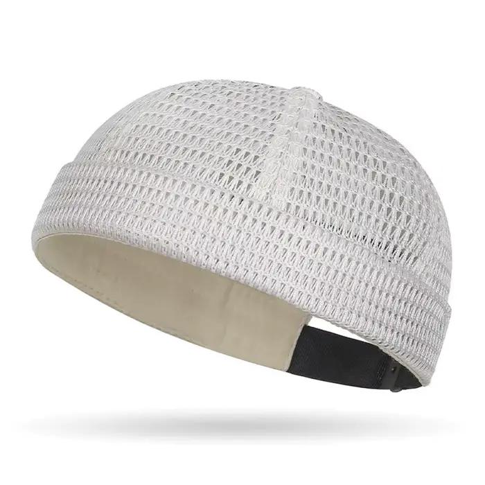 Nouveau Chapeau Docker en maille respirante ultra-légère pour l'extérieur, style Melon Skin, ajustab