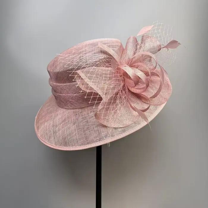 Nouveau chapeau élégant pour femmes en chanvre philippin de haute qualité pour l'été, style rétro fr