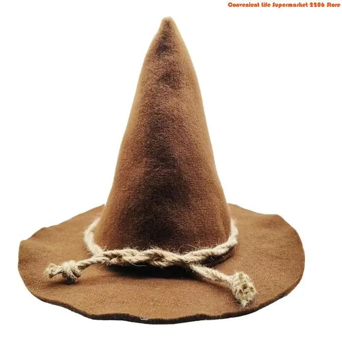 Chapeau sorcière épouvantail léger E06E, chapeau jeu rôle d'halloween, couvre-chef à mode pour les f