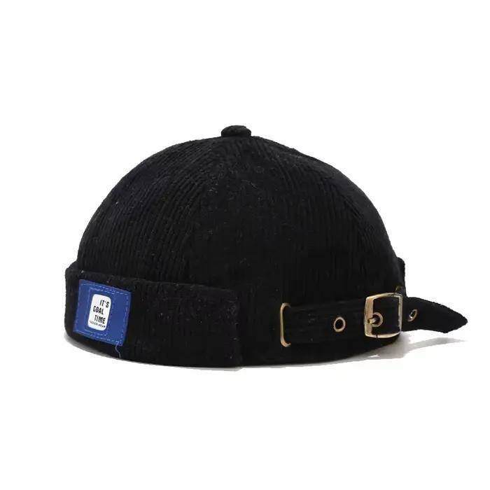 Bocca Beanie chapeaux sans bords chapeau casquettes pour hommes femmes velours côtelé dôme réglable