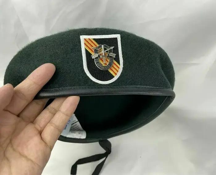Chapeau béret militaire en laine, 5ème groupe des FORCES spéciales de l'armée américaine de la guerr