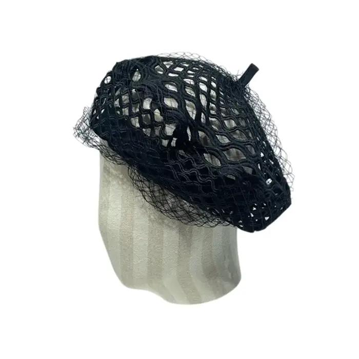 Nouveau luxe femmes fille dentelle bérets Denim dame casquette plate maille mode casquette de rue no