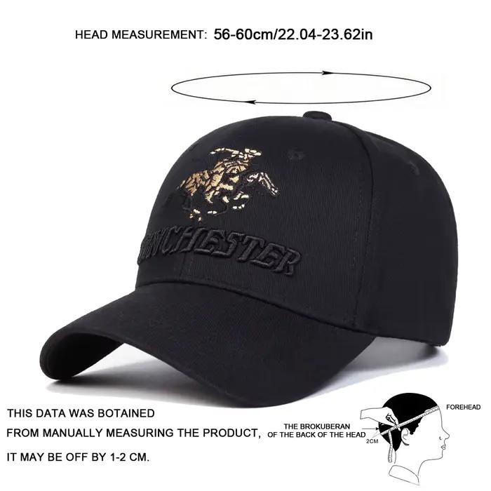 Casquettes de Baseball unisexes Winchester avec lettres brodées, chapeaux décontractés réglables pou
