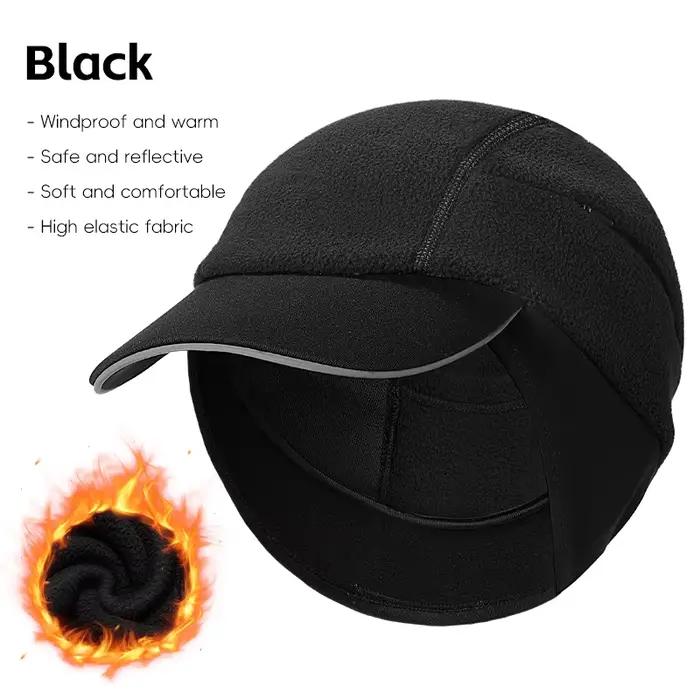 WEST BIKING – casquette de cyclisme d'hiver avec bord, coupe-vent, casquette de sport chaude, polair