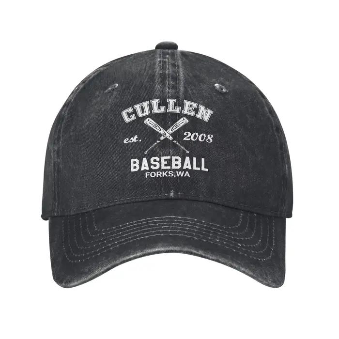 Casquette de baseball Cullen Twilight, casquette classique en coton vieilli, casquette de soleil uni