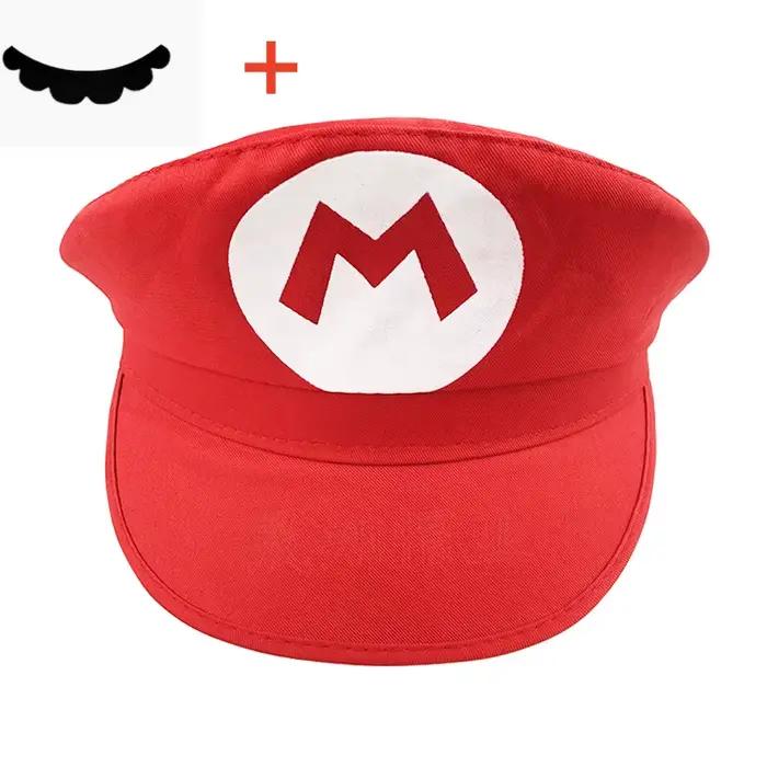 Chapeau de cosplay d'Halloween avec moustache pour enfants et adultes, idéal pour les fêtes costumée