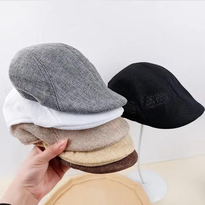 Bérets de printemps et d'été pour hommes, chapeau de Style britannique rétro anglais, chapeaux de mo