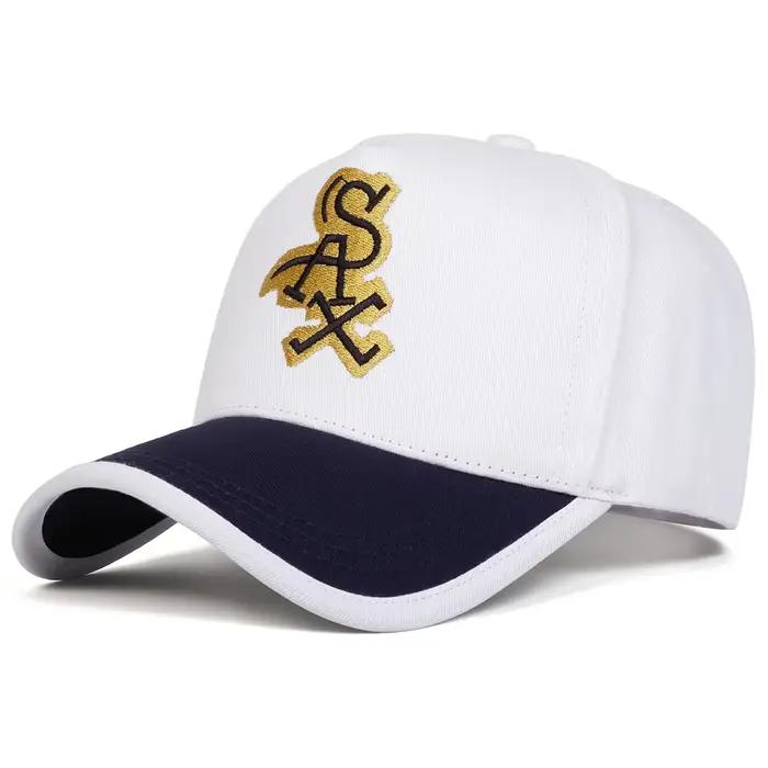 Casquettes de baseball unisexes avec broderie de lettres SAX, chapeaux décontractés réglables, chape