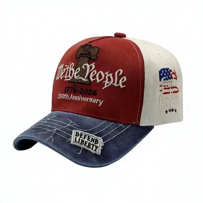 Casquettes de baseball brodées ABLECAP 2026 pour le 250e anniversaire patriotique des États-Unis, ch