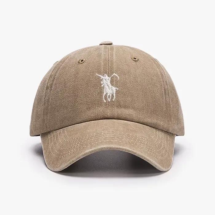 Casquette de baseball unisexe brodée Grim Reaper en coton délavé, réglable, décontractée, protection