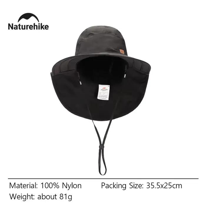 Naturehike 2026 Nouvelle Casquette de Camping Pliable et Réglable UPF50+ Protection Solaire Ultralég
