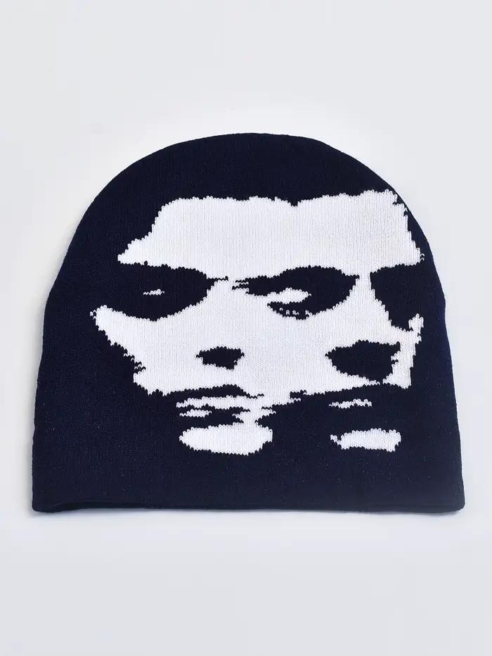 Chapeau en tricot pour hommes et femmes, casquette pull à la mode Y2k Goth, bonnet chaud