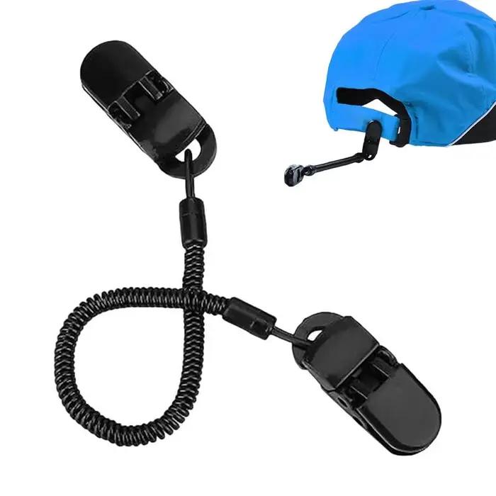 Ficelle multifonctionnelle pour chapeau de pêche, sangle extensible, portable avec clips pour le jog