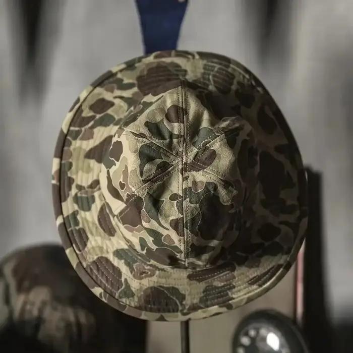 Casquette en jean Daisy CCC Bronson style vintage années 1930 Mae, modèle Workwear Dome Bucket Cap,
