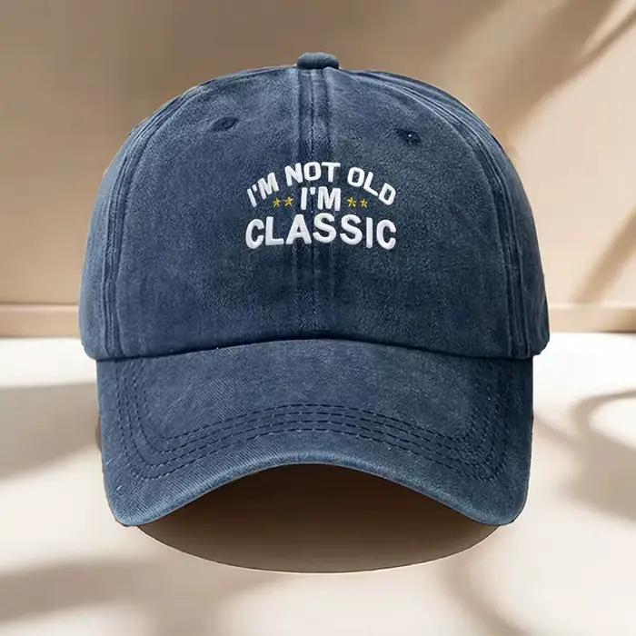 Casquette de baseball classique vintage délavée pour hommes et femmes, style rétro vieilli, ajustabl