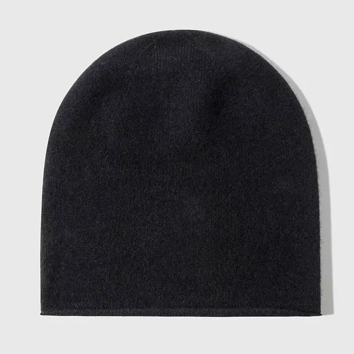 Bonnets en laine mérinos unisexe, chapeau pour femme, sans couture, automne et hiver