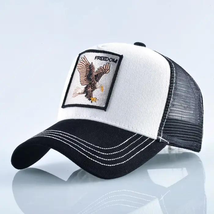 Casquette de Baseball brodée d'aigle pour hommes et femmes, chapeau Hip Hop, Snapback, maille respir