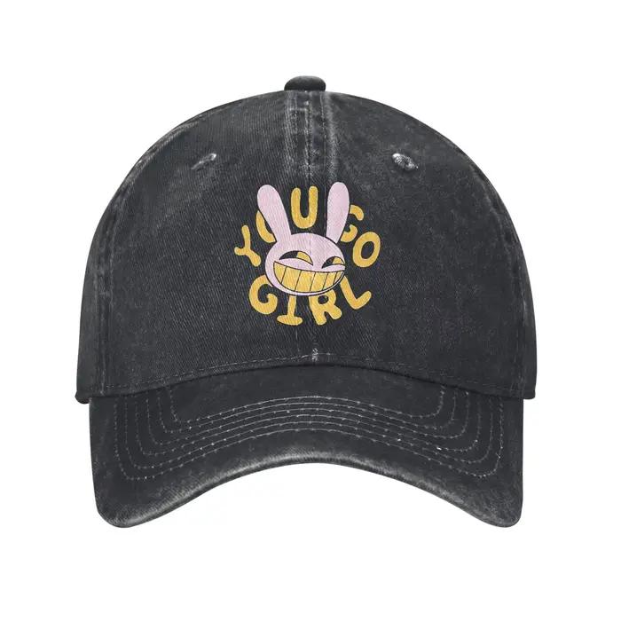Casquette de baseball classique en jean délavé style dessin animé Circus Jax pour hommes et femmes,