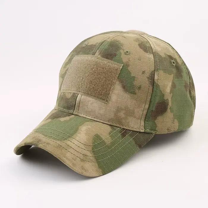Casquette de baseball tactique camouflage pour homme, chapeau d'opérateur avec panneau Velcro réglab