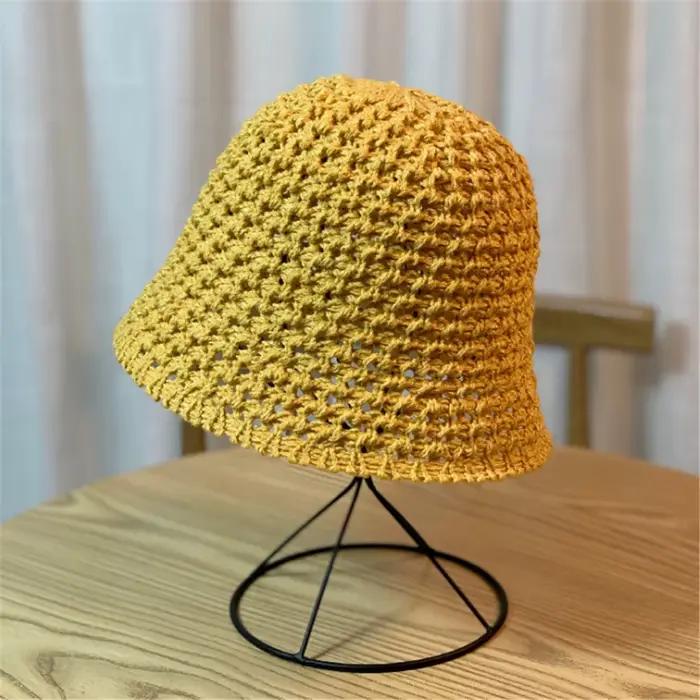 Chapeau d'été en laine pour femme, casquette de soleil tout match, mince, pliable, niche, loisirs ar