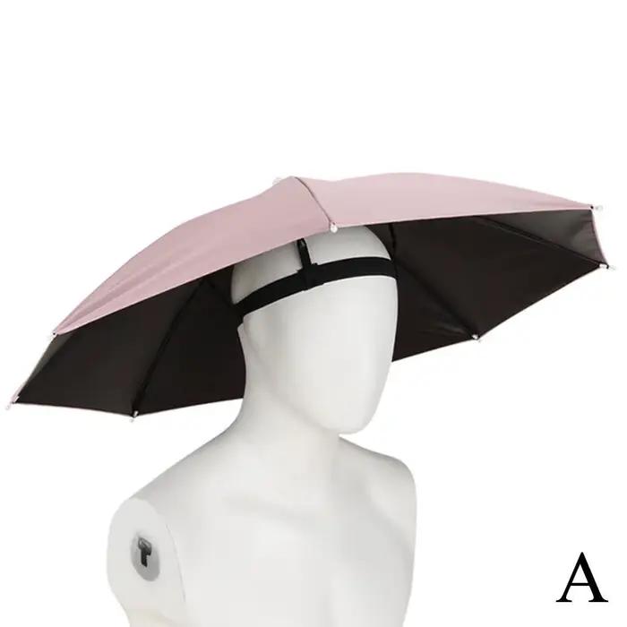 Chapeaux parapluie pour femmes et hommes, design mains libres avec bandeau réglable, casquette anti-