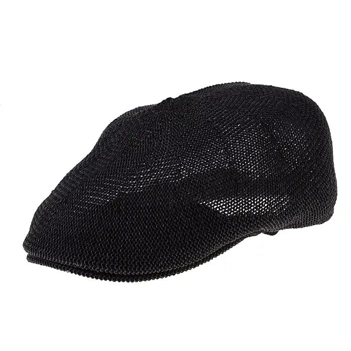 Chapeau de soleil d'été en paille respirant pour hommes, béret de gavroche, casquette plate de taxi