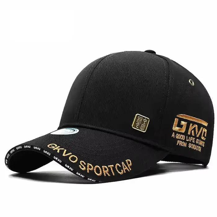 Casquette de baseball à grande tête pour homme, casquette à visière, haut rigide agrandi et profond,