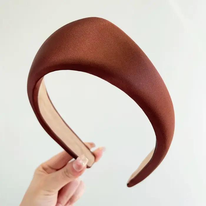 2025 velours femmes bandeau anti-dérapant large bord Triangle bandeau adulte pince à cheveux filles
