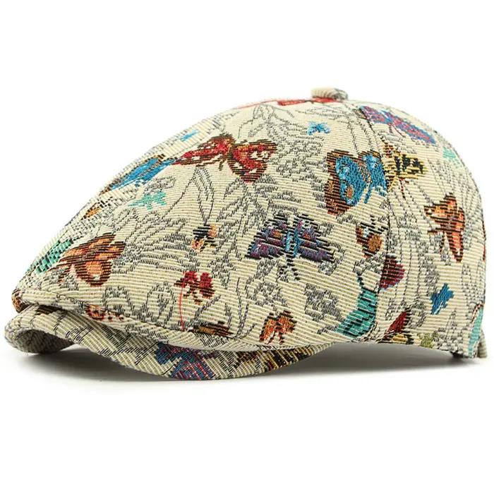 HT4730 femmes bérets printemps automne casquettes pour femmes rétro artiste peintre béret chapeau 6