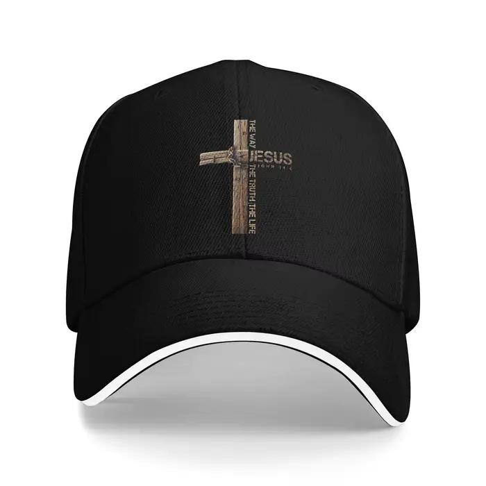 Casquette de baseball chrétienne vintage « Jésus, le Chemin, la Vérité et la Vie », style y2k, cool,