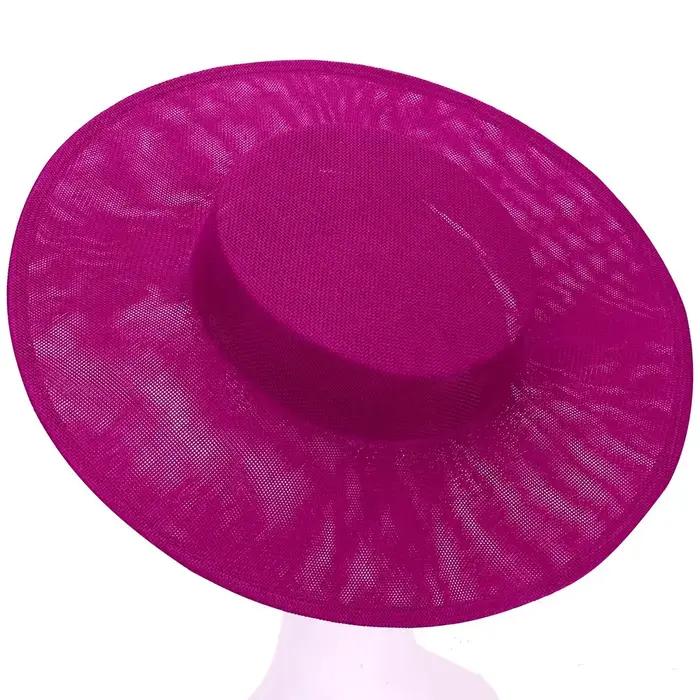 Élégant bricolage chapeau Fascinator Base couleur unie chapeaux chapeau Base plusieurs couleurs gran