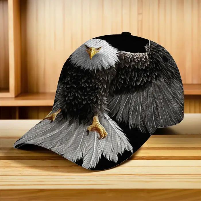 Casquette de baseball ajustable pour homme et unisexe, motif Aigle en vol - Légère, toutes saisons,