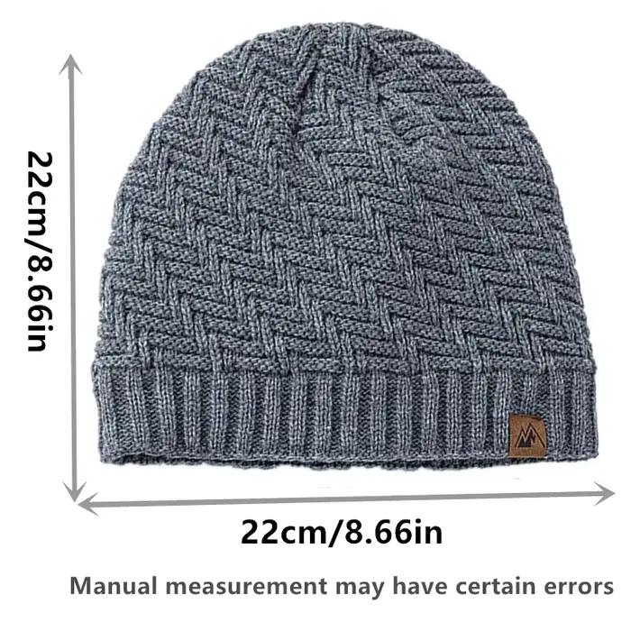 Chapeaux d'hiver unisexes Peak Labal, chapeaux tricotés à la mode pour hommes et femmes, bonnet d'ex