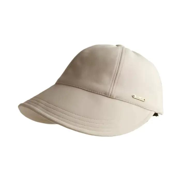 Casquette à visière large tendance pour la protection solaire, casquette réglable avec cordon de ser