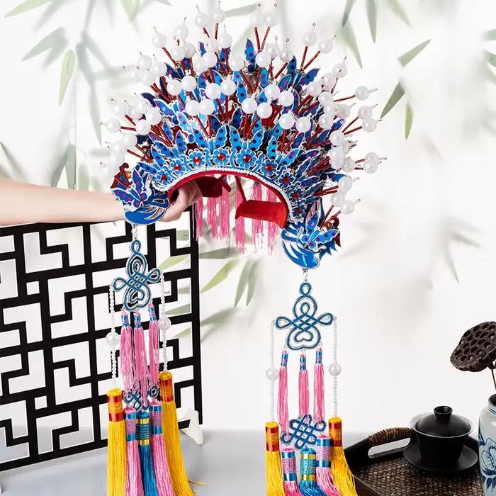 Couvre-chef de mariée, drame d'opéra, couronne de phénix Xia Phi, Studio de mariage chinois, Costume