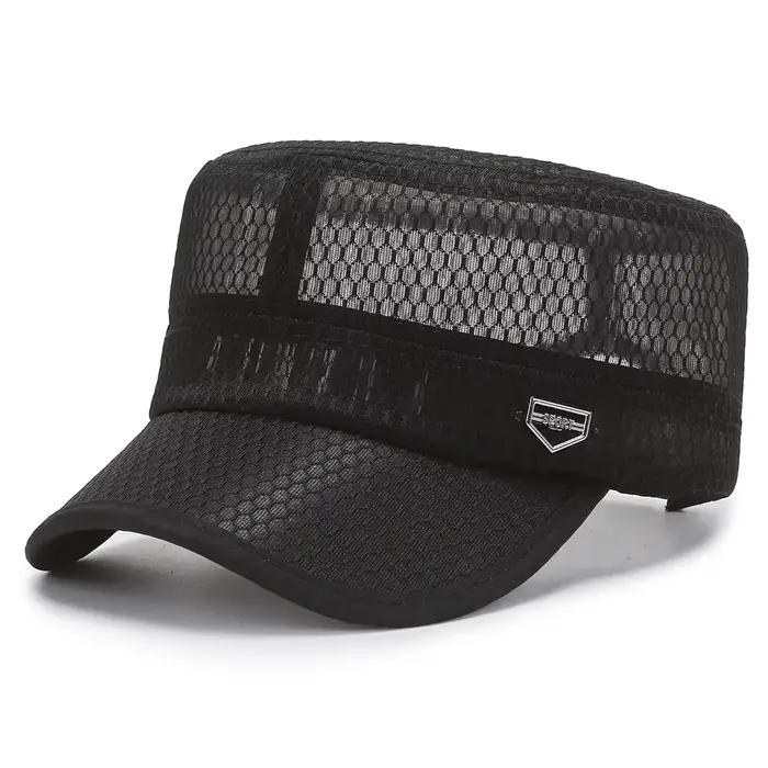 TOHUIYAN chapeau militaire pour hommes été respirant maille armée casquette décontracté os papa chap