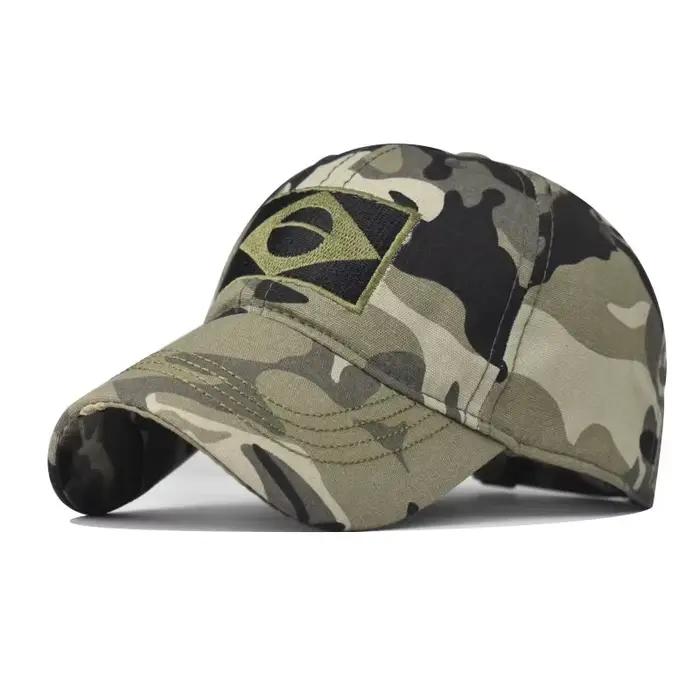 Casquette de baseball brodée CamSolomon Army pour hommes, casquettes de sensation brésilienne, sport