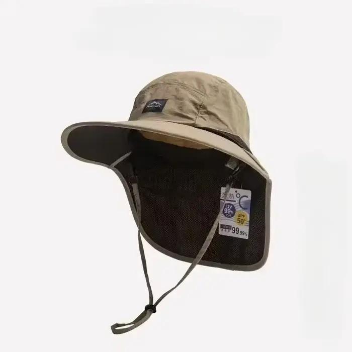 Chapeaux d'été à large bord unisexe avec protection du cou, chapeaux bob, visières d'extérieur, séch