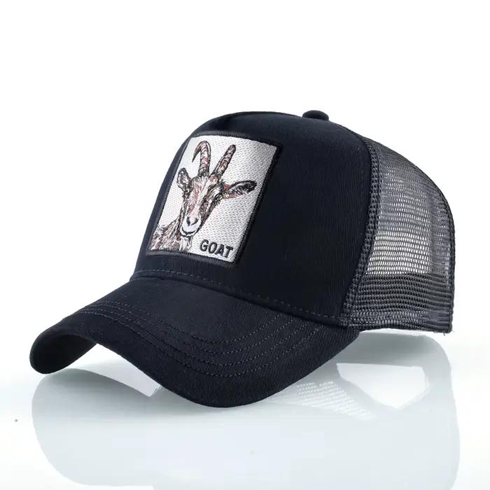 Casquettes de camionneur à la mode avec Patch d'animaux brodés, casquette de Baseball quatre saisons