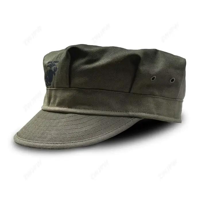 CAMOUFLAGE-Chapeau de casquette US HBT USMC PACIFIC, chemise de la seconde guerre mondiale, AKI MARI
