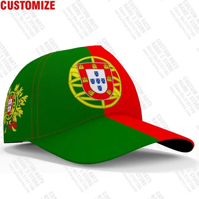 Casquettes de baseball du Portugal avec logo d'équipe sur mesure, chapeaux Pt, drapeaux de la nation