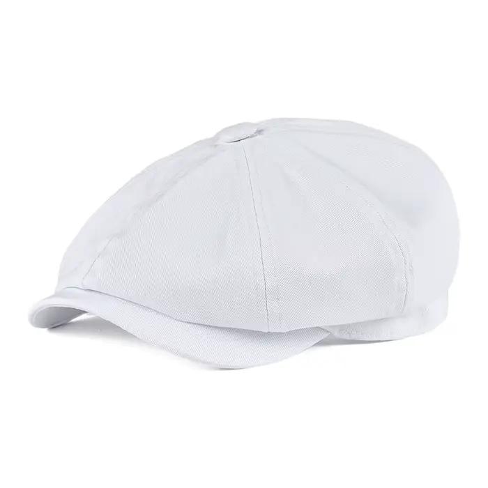 BOTVELA casquette gavroche hommes sergé coton chapeau 8 panneau chapeau boulanger casquettes rétro G