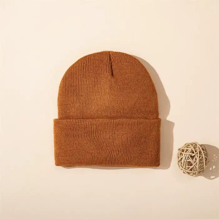 1 pièces bébé tricoté chapeau automne hiver chaud nouveau-né infantile pour garçons filles doux conf