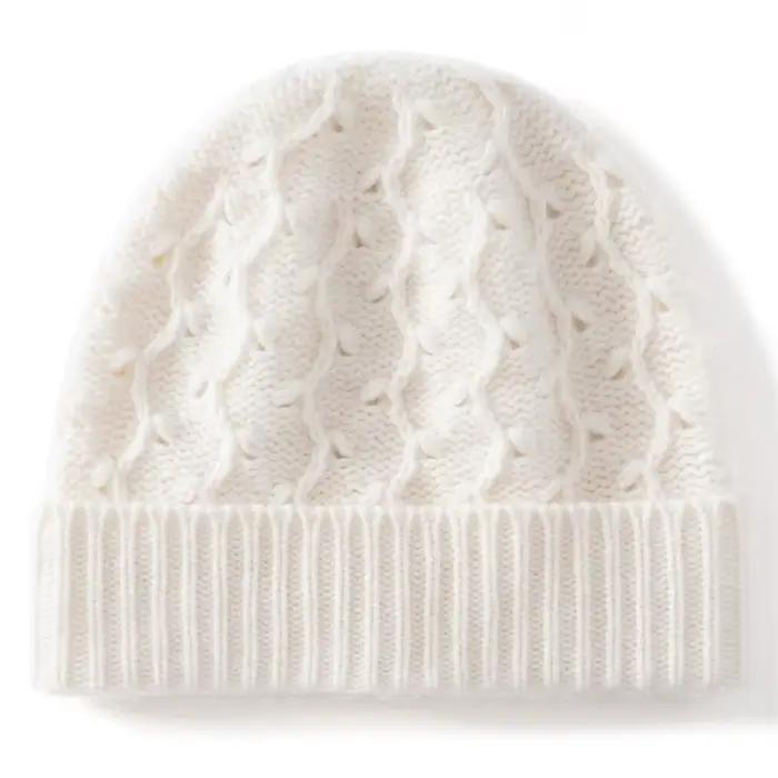 Chapeau tricoté en cachemire 100% résistant au froid, nouveau Style unisexe, automne hiver, chapeau