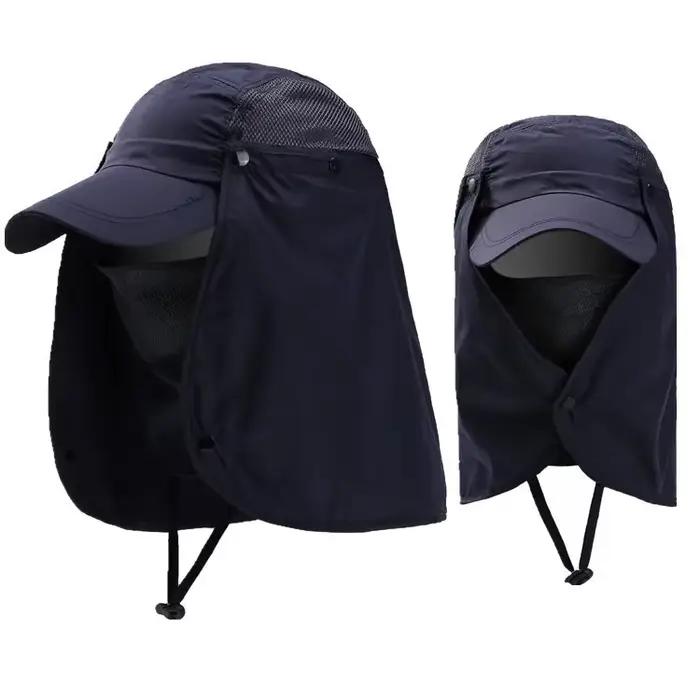 Visière de sport en plein air, randonnée, camping, protection UV, couvre-visage, pêche, protection s