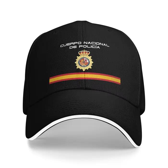 Casquette de baseball d'été décontractée de la Police nationale espagnole, style trucker, unisexe, p