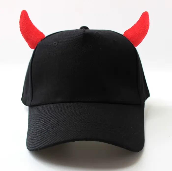 Chapeau hommes cornes diable cache-oreilles printemps automne mode casquette de Baseball femmes en p