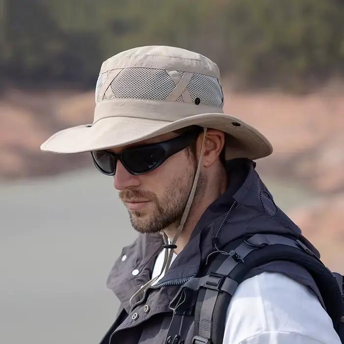 Chapeau seau creux pour hommes, 1 pièce, respirant, UPF 50 +, randonnée plage, pliable, Protection U